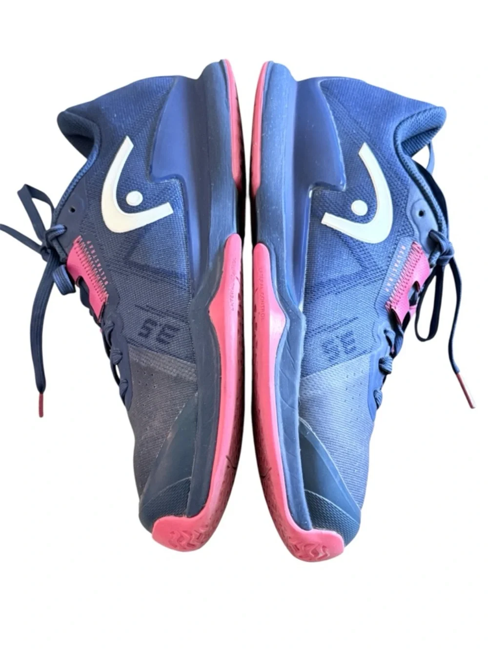 Head Sprint Pro 3.5 women’s 6.5 lace up blue and coral tennis shoes